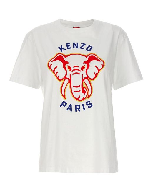 KENZO White ' Elephant' T-Shirt