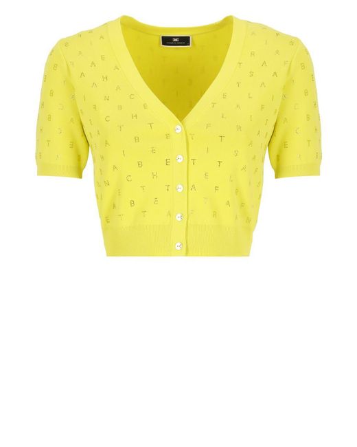 Elisabetta Franchi Yellow Sweaters