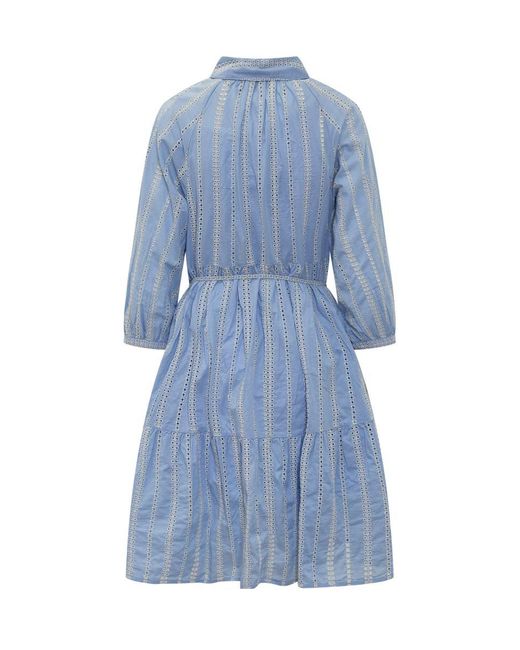 Woolrich Blue Over Broderie Dress