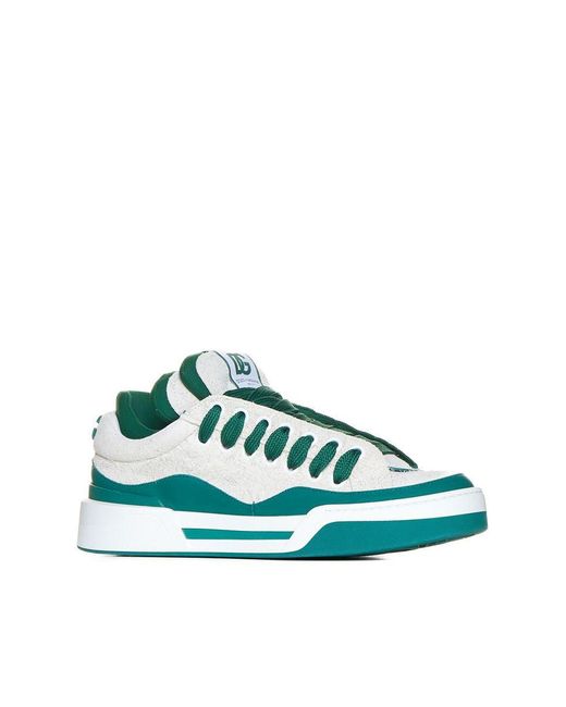 Dolce & Gabbana Green Mega Skate Sneakers