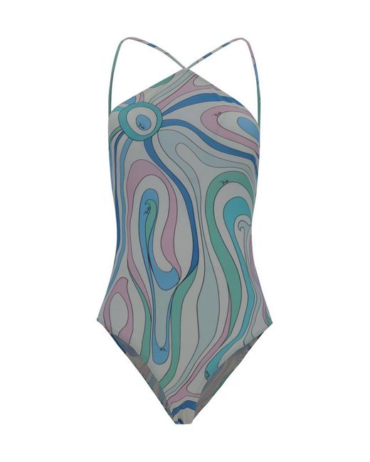 Emilio Pucci Blue Swimwear