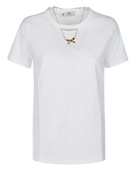 Elisabetta Franchi White Tshirt