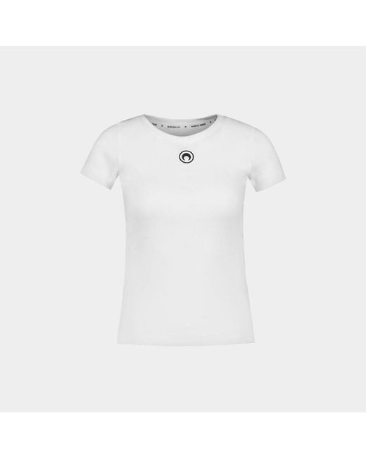 MARINE SERRE White T-Shirts & Tops