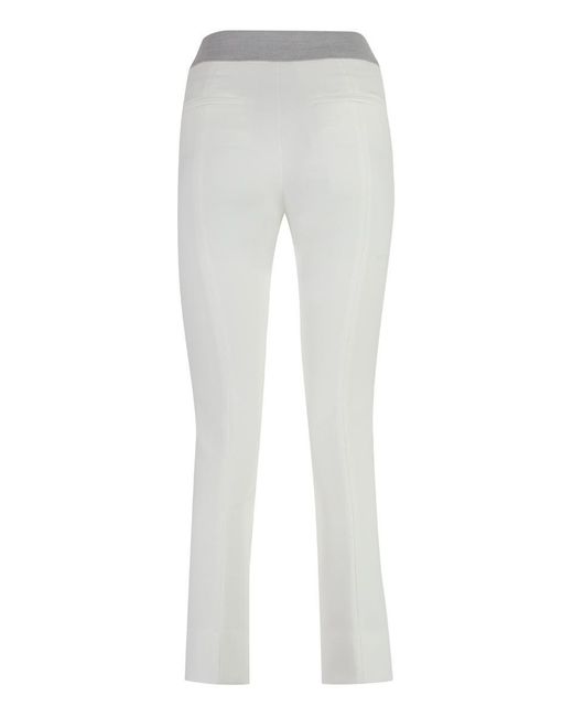 Peserico White Cropped Trousers