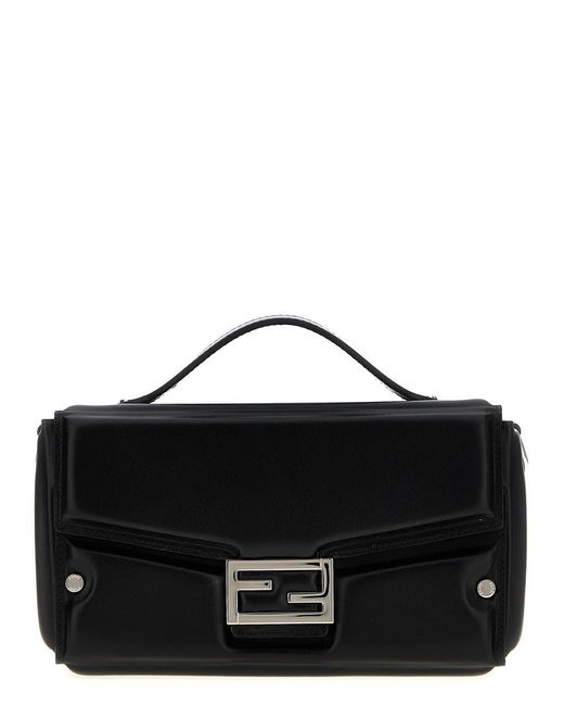 Fendi Black Soft Trunk Handbag For for men