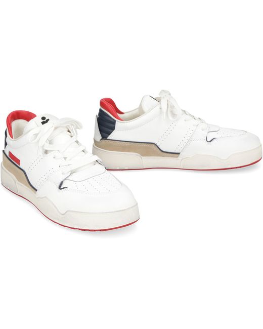 Isabel Marant White Emreeh Leather Low-top Sneakers for men