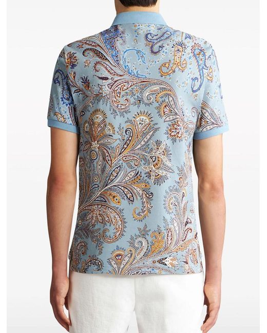 Etro Blue T-Shirts And Polos Clear for men