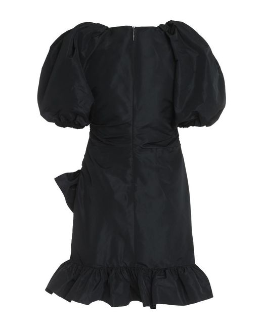 MSGM Black Puffed Sleeve Dress
