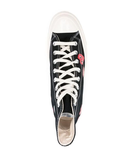 COMME DES GARÇONS PLAY Black Sneakers With Hearts for men