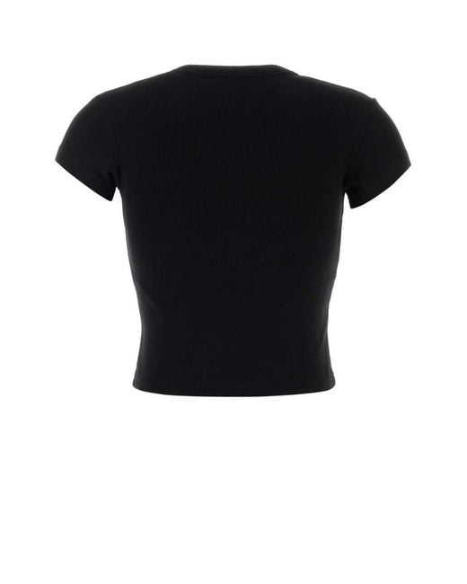 Alexander Wang Black Cotton T-Shirt