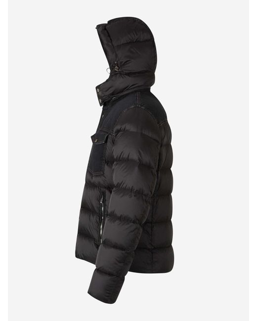 Moorer Black Quilted Teve Jacket for men