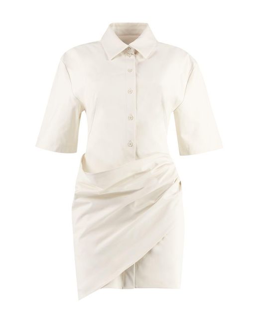 Jacquemus White La Robe Camisa Shirt Dress