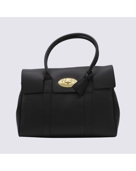Mulberry Black Leather Small Bayswater Tote Bag