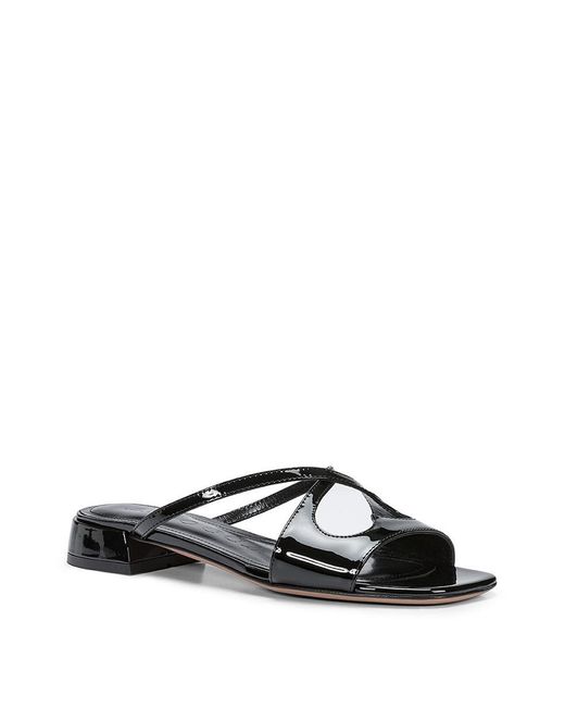A.Bocca Black 'Two For Love' Leather Strap Sandal