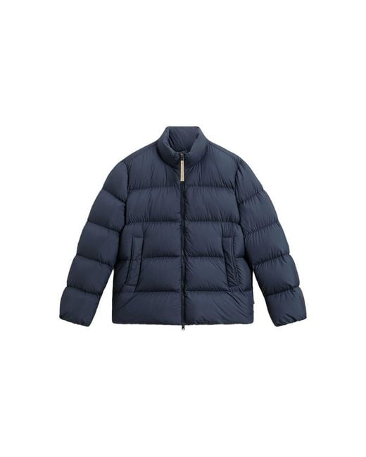 Woolrich Blue Outerwears for men