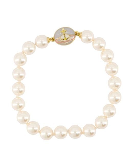 Vivienne Westwood White Loelia Bracelet