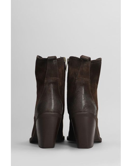 METISSE Brown Texan Ankle Boots