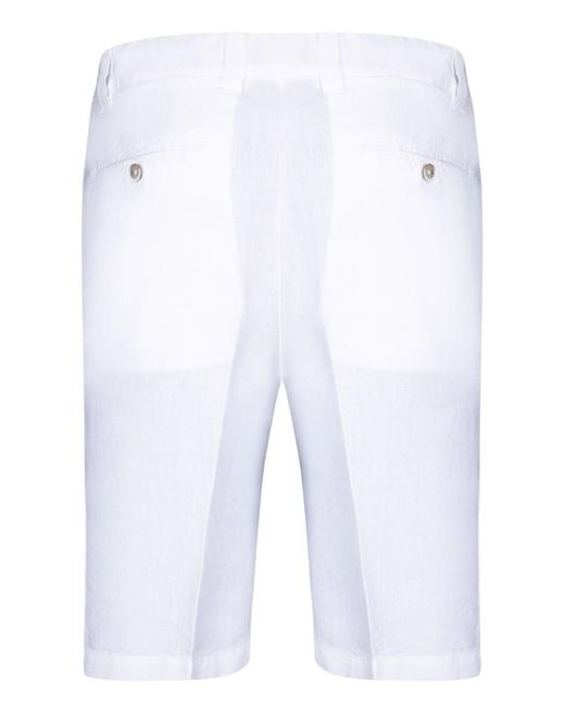 120% Lino Blue Shorts for men