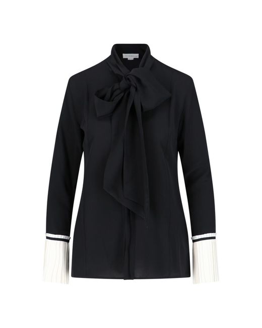 Victoria Beckham Black Lavalliere Shirt