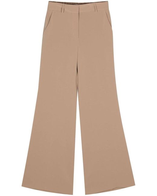 Alberto Biani Natural Cady Flared Trousers