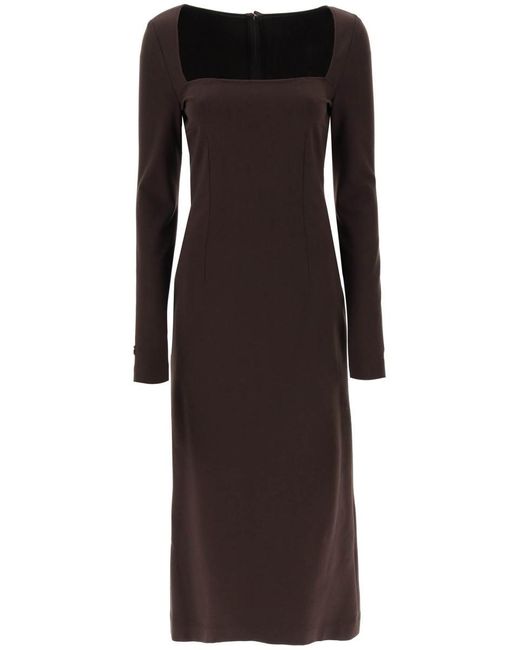 Dolce & Gabbana Black Jersey Sheath Dress
