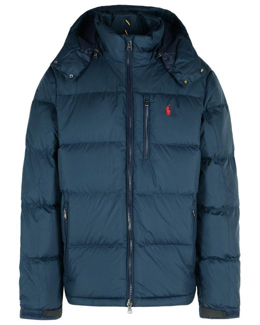 Polo Ralph Lauren Blue Polyester Down Jacket for men