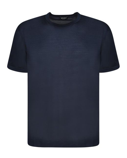 Zegna Blue T-Shirts for men