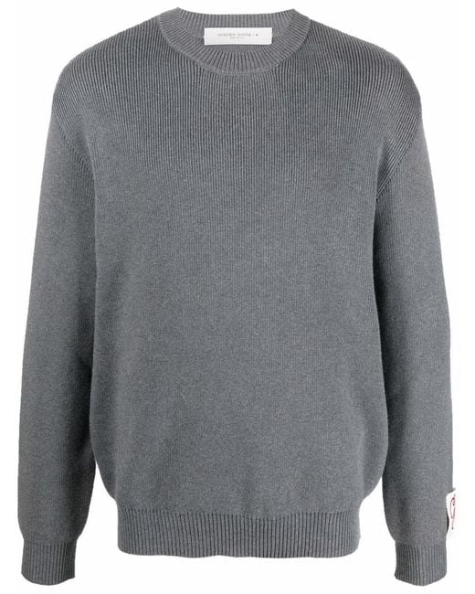 Golden Goose Deluxe Brand Gray Sweaters for men
