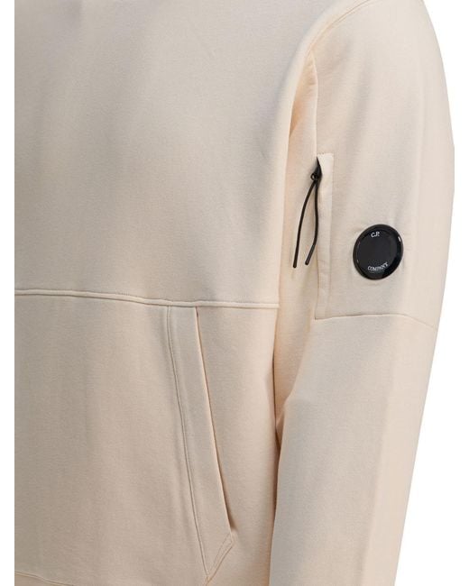 C P Company Natural "Diagonal Raised" Sweatshirt for men