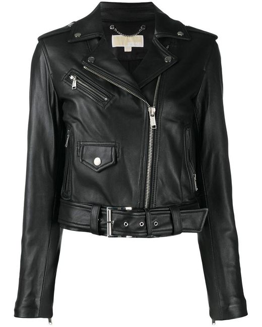 Michael Kors Black Classic Motorcycle Clothing