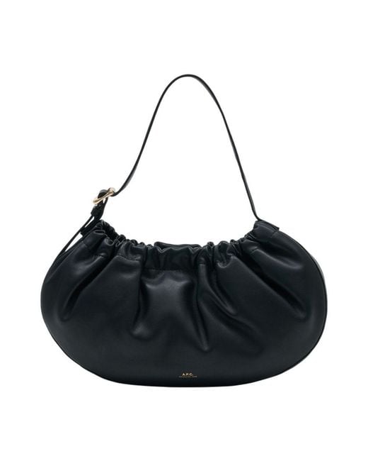 A.P.C. Black Ninon Hoop Purse