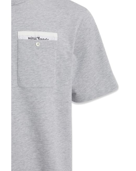 Palm Angels Gray T-Shirt for men