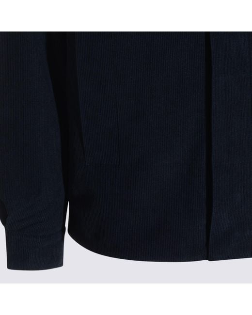 K-Way Blue Dark Shary Corduroy Casual Jacket for men