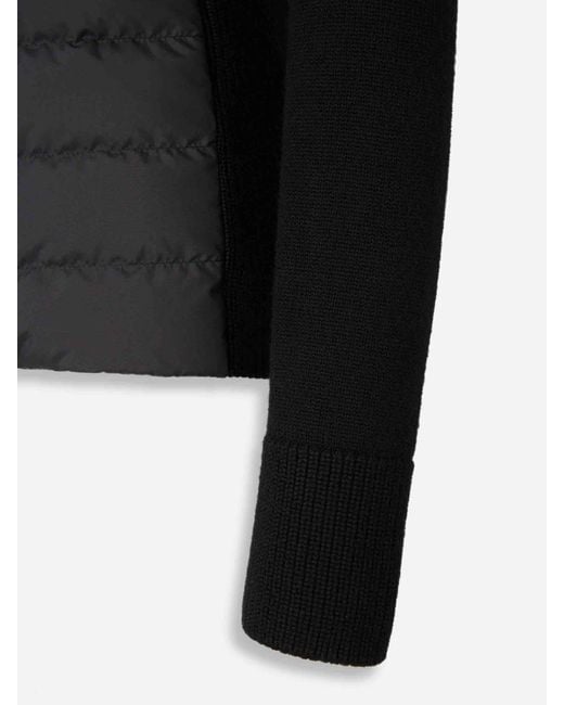 Moncler Black Padded Zip Cardigan