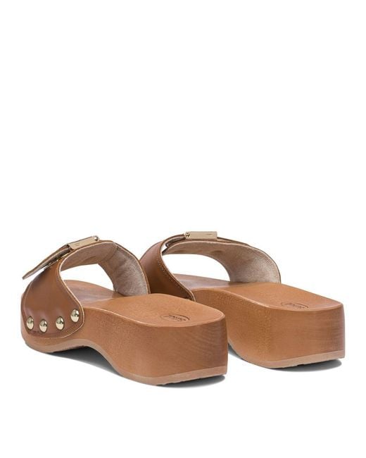 Scholl Pescura Heel Sr Cognac Ltr Ft in Brown | Lyst Canada