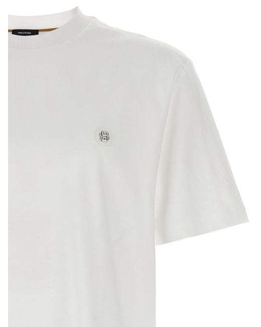 Boss White 'Taut 01' T-Shirt for men