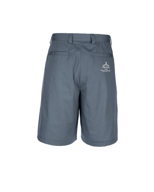 Prada Blue Bermuda for men