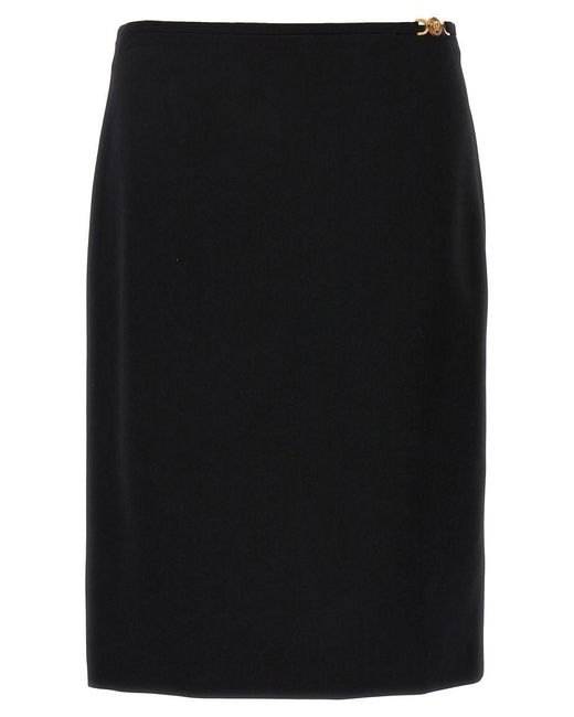 Versace Black Midi Skirt Skirts