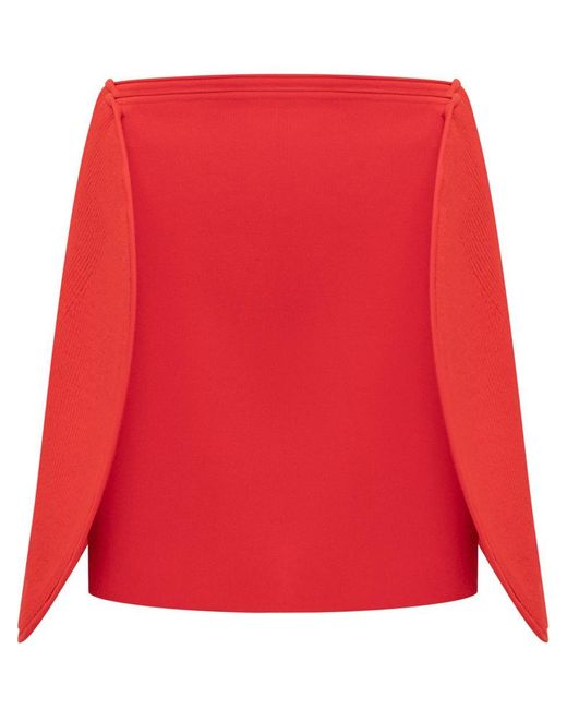 Victoria Beckham Red Circle Skirt