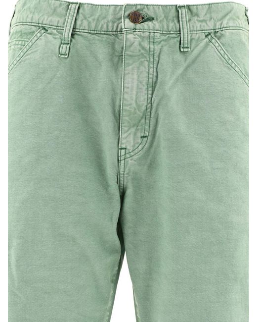 Human Made Green "Garment Dyed Painter" Trousers for men