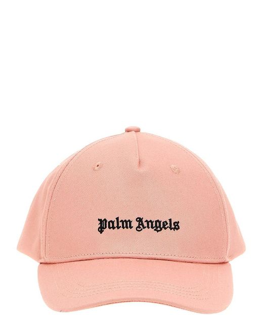 Palm Angels Pink Classic Logo Hats