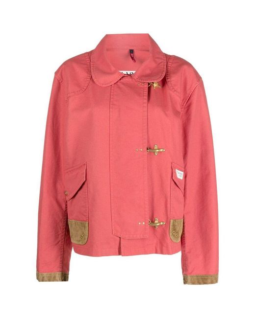Fay Pink Caban Jacket 3 Hooks