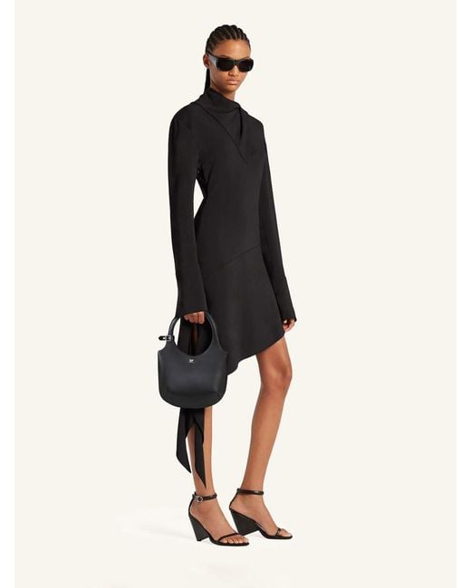 Courreges Black Holy Naplack Bag
