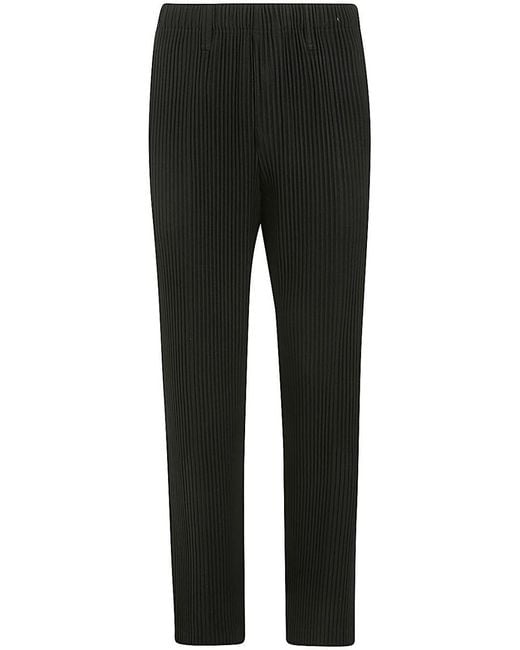 Homme Plissé Issey Miyake Black Tailored Pleats 2 Trousers for men
