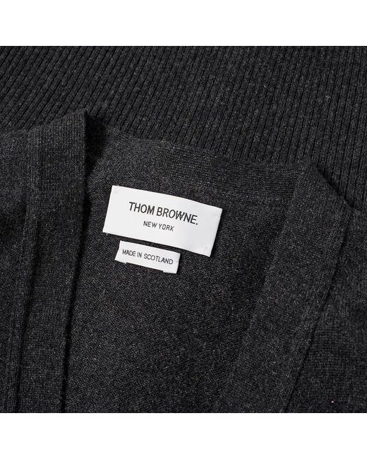 Thom Browne Black Cashmere Cardigan for men