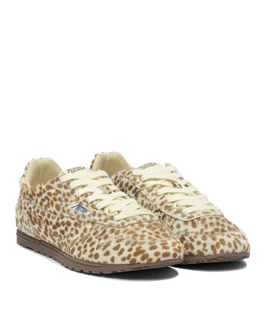 Autry Natural Windspin Low Wom Pony/Nylon Anim/Ivory