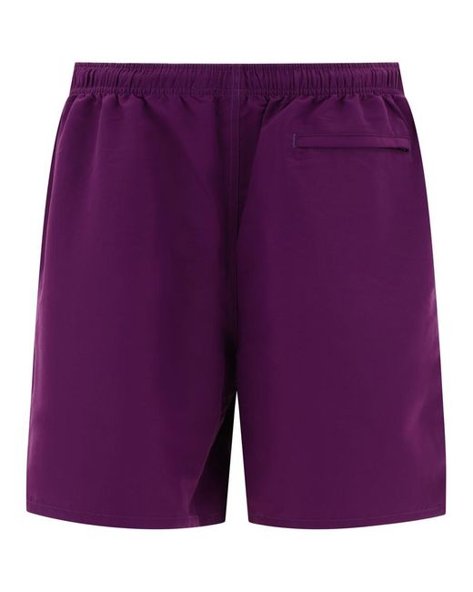 Stussy Purple Big Basic Swim Shorts for men
