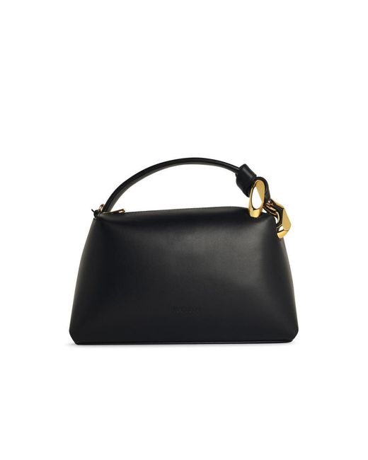 J.W. Anderson Black 'Corner' Leather Bag