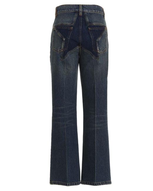 Palm Angels Blue ‘Star Flared’ Jeans
