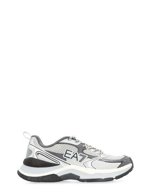 EA7 White Predator Low-Top Sneakers for men